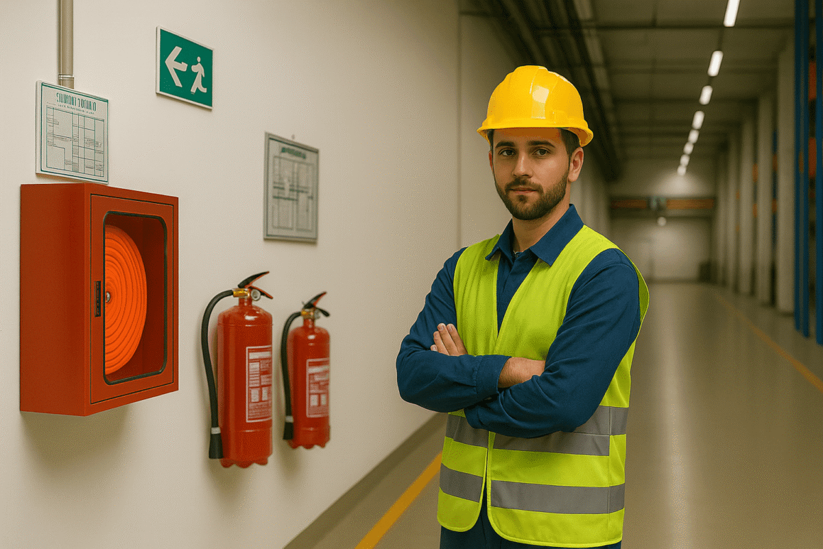 Εκπαίδευση εργαζομένων σε άσκηση εκκένωσης για πυρασφάλεια και σεισμικό κίνδυνο στον χώρο εργασίας